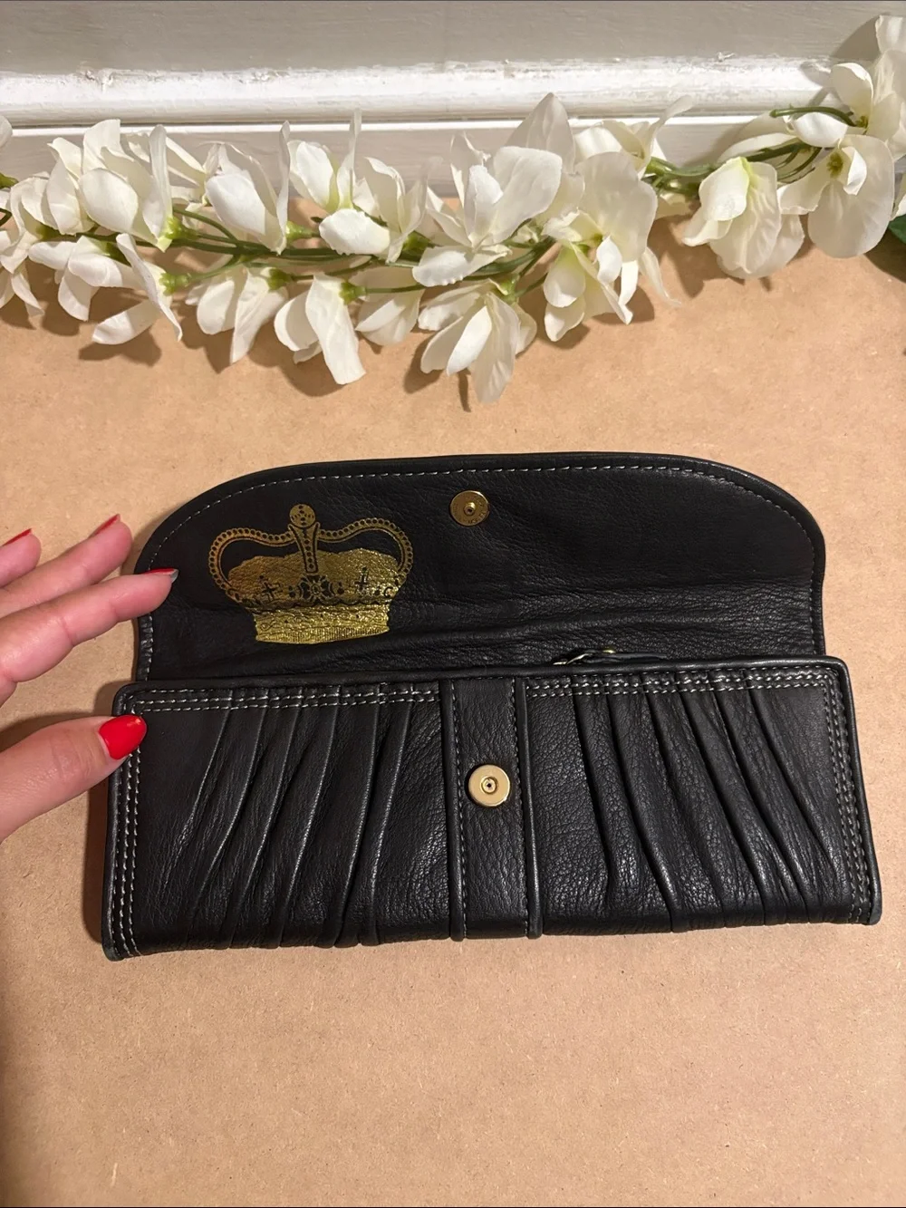 Vintage Y2K P&G Juicy Couture Long Black Wallet